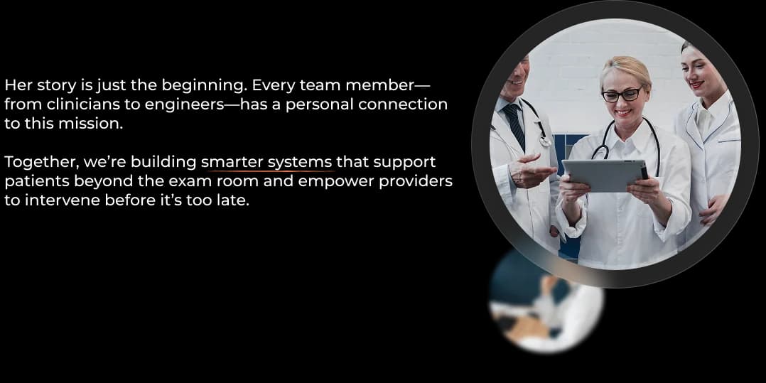 Pivotal moment in KangarooHealth’s origin story, with clinician using digital tools to improve patient care.